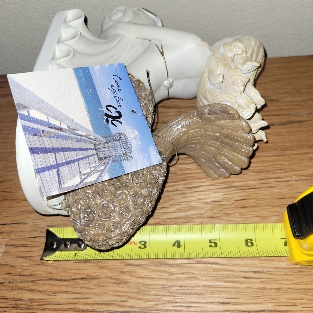 NWT's C2C Designs Mermaid Lying on Shell w/ Turtles Figurine Sculpture - Picture 6 of 6